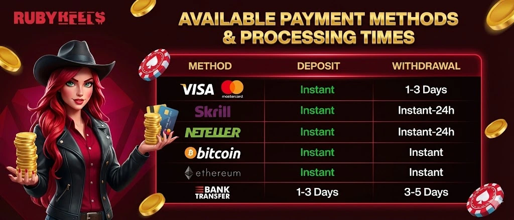 Ruby Reels Payments